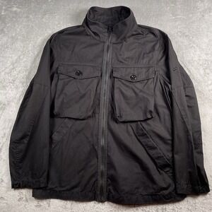 G-Star Raw Jackets Mens Size XXL Black Type C Zip Utility Overshirt Cargo Pocket